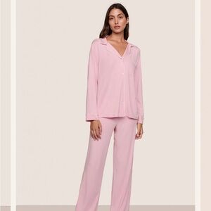Eberjey Pink Piped Pajama set- NWT in bag unopened